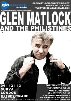 Glen Matlock & The Philistines To Play London