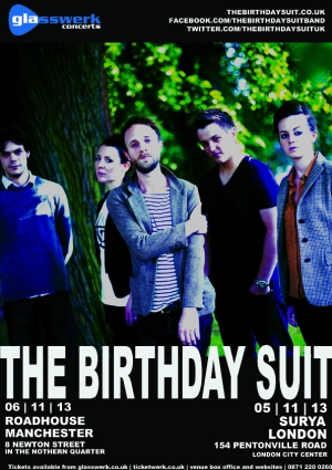 The Birthday Suit to play Manchester & London